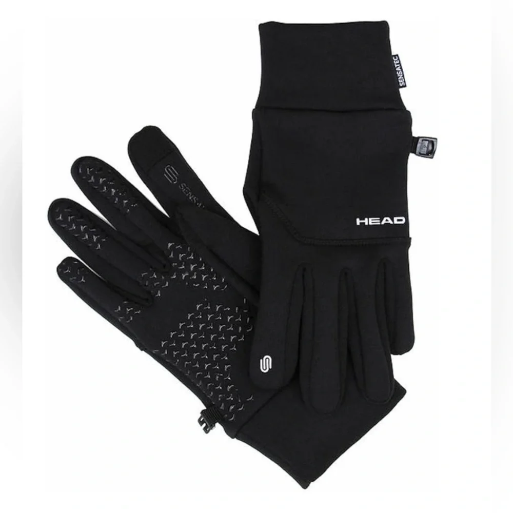 NEW HEAD Women’s Touchscreen Running Gloves winter driving gloves black size S